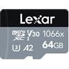 SCHEDA LEXAR 64 GB MICRO SDXC 1066X UHS-I C10 V30 - CINE SUD È DA 45 ANNI SUL MERCATO! 933090