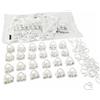 Ikea Vidga - Cinghia e gancio per tende, bianco (1 pezzo, metallo, FERMASERRANDI PER TENDE, FERMATENDE, 3147411)