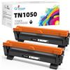 Q-image TN1050 Compatibili per Brother TN-1050 TN 1050 Cartucce Toner per Brother DCP1612W DCP-1612W HL-1110 HL-1210W HL-1112 HL-1212W DCP-1510 DCP-1610W MFC-1810 MFC-1910W DCP-1512 (2 Nero)
