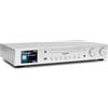 TechniSat DIGITRADIO 143 CD (V3) - Sintonizzatore HiFi digitale, radio internet (DAB+,FM, ricezione Bluetooth, Spotify, lettore CD, WLAN, larghezza 43,5 cm, controllo tramite app, telecomando) Argento