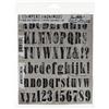 Stampers Anonymous Tim Holtz - Set di timbri Stampers Anonymous su Supporto Acrilico, timbri di Gomma Originali Caratteri rovinati Red