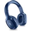 CELLULARLINE - BTHEADBBASICMSB Cuffia a padiglione Bluetooth, durata 14h, Microfono incorporato, Archetto estensibile - Blu