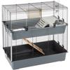 Ferplast Gabbia per conigli rabbit 100 double a due piani, 99x51,5x92 cm - ferplast