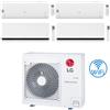 Lg Climatizzatore Condizionatore LG Libero Smart + Dualcool Deluxe R32 Wifi Quadri Split Dual Inverter 7000 + 7000 + 9000 + 18000 BTU con U.E. MU4R27 NOVITÁ Classe A++/A+