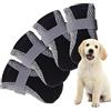 Generico Scarpe per Cani di Piccola Taglia |Stivali da Trekking per Cani Protezione | 4 Pezzi Scarpe per Cani Traspiranti Regolabili Antiscivolo per Corsa all'aperto Passeggiate Escursioni estive