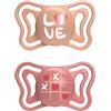 CHICCO SUCCHIETTO LIGHT ROSA SILICONE 16-36M 2 PEZZI