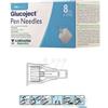 GLUCOJECT AGO PER PENNA DA INSULINA GLUCOJECT LUNGHEZZA 8 MM GAUGE 31 100 PEZZI