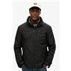 Superdry per uomo. [M5012163A] Giacca antivento nera con logo senza cappuccio, Nero, Casual, Poliestere