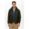 Superdry per uomo. [M5012163A] Giacca a vento verde senza logo e cappuccio, Casual, Poliestere