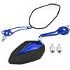 Qiilu QL06136 Coppia 8mm 10mm Universale Moto Scooter Moto Specchietto retrovisore Specchietti retrovisori laterali(Blue)