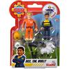FIRMANSAM Selezione: Simba - Pompiere Sam Figure Set - Confezione doppia con Animale - Serie 4 - Action Figure Norman Steele Penny (Rose; Tom; Woolly)