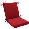 Pillow Perfect Indoor/Outdoor Red Solid Cuscino per Sedia a Quadretti