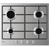 Candy Piano Cottura a Gas Da Incasso Candy Idea CHW6BRX Acciaio inox 60 cm Gas 4 Fornello(i)