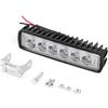 EBTOOLS 12V Faretti LED impermeabili, 18W 800LM Faro lavoro 6LED Barra fendinebbia per camion fuoristrada per moto