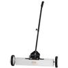 VEVOR Spazzatrice Magnetica Asta Telescopica 77-113cm per Pavimenti Raccoglitore per Piccole Parti Metalliche Forza Magnetica Max. 22,6kg, Scopa Magnetica con Ruote di Raccolta per Chiodi Viti Metalli