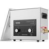 VEVOR Pulitore ad Ultrasuoni 6L con Timer Riscaldante Cestello, Macchina Digitale a Cavitazione Sonica, Pulitrice Ultrasuoni 180 W per Strumenti di Orologi, Occhiali, Monete, Utensili Metallici