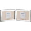 Maturi Cornice portafoto doppia placcata in argento - Paesaggio con bordo piatto 10 x 15 cm
