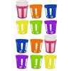 MAURY'S IL NUMERO UNO DEL RISPARMIO SET 12 PORTA BICCHIERI IN PLASTICA CON COLORI ASSORTITI