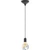 Eglo Yorth - Lampadario a sospensione in acciaio, 60 W, colore: nero