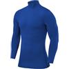 PowerLayer Maglia Termica Uomo a Manica Lunga - Maglia Compressione Uomo per Calcio e Sport - Strato Base a Maniche Lunghe - per Allenamento Corsa e Ciclismo - Blu Acceso, XXL