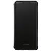 Huawei Pu Custodia Flip Cover per P Smart 2019 in Ecco Pelle, Nero