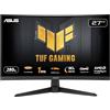 ASUS TUF Gaming VG27VQM1B Monitor Gaming Curvo da 27" pollici Full HD (1920x1080), 280 Hz ELMB, Tempo di Risposta 1 ms, FreeSync Premium, 90% DCI-P3, DisplayWidget Center, Nero