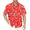 Gavliuu Camicia Hawaiana da Uomo - Camicia Hawaiana da Uomo con Bottoni, Camicie Floreali Stampate Casual a Maniche Corte