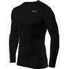 TCA Hyperfusion Compression Base Layer Maglia Manica Lunga sotto Maglia da Uomo - Girocollo - Nero, L