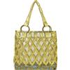 Emamò Borsa Mare Intrecciata Emamò  Eleganza Esotica in Oro e Animalier