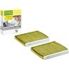 Mann Filter MANN-FILTER FP 2533-2 Filtro aria cabina - FreciousPlus Filtro Antipolline Biofunzionale - (set da 2) per Autovetture + veicoli commeriali