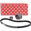 FEBI BILSTEIN Pompa acqua + Kit cinghie dentate 45176 Compatibile con: ALFA ROMEO MITO, FIAT 500, 500 C, DOBLO Großraumlimousine, DOBLO Kasten/Großraumlimousine, FIORINO Großraumlimousine