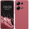 kwmobile Custodia Compatibile con Xiaomi Redmi Note 13 Pro 4G Cover - Back Case per Smartphone in Silicone TPU - Protezione Gommata - rosa scuro
