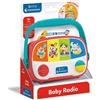 Clementoni Baby Radio, Radiolina Neonati , Centro attivita Interattivo, Gioco Musicale con Effetti Luminosi, Stimola Sviluppo Psicomotorio e Cognitivo, Lingua Italiana,Baby Clementoni,Eta 6-36 mesi