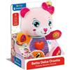 Clementoni Betta Dolce Orsetta, Peluche Interattivo Parlante per Bambini, Centro attivita Che Stimola Lo Sviluppo Sensoriale e Cognitivo, Lingua Italiana,aby Clementoni,Eta 6+ mesi