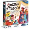Clementoni Caccia al Tesoro, Gioco da Tavolo, Party Game per Bambini i e Tutta la Famiglia, 2-12 Giocatori, Piu di 80 Indizi e Indovinelli, Made in Italy, Lingua Italiana,Clementoni,Eta 6-99 anni