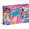 Clementoni Crazy Chic - Nail Art Studio, Set Completo per Manicure e Nail Art per Bambine i, Kit Decorazione Unghie con Macchina Spara Glitter e Asciuga Smalto,Clementoni,Eta 6+