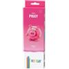 Hey Clay Piggy, pasta modellabile small set Maiale. Argilla da Modellare per Bambini in confezione piccola da 1 soggetto con 3 colori. Set Pig personaggio maialino rosa,Eta 3+