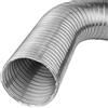 Tubo flessibile estensibile alluminio semirigido , lunghezza 3 metri. 125 mm