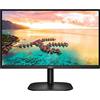 AOC Monitor Italia 24B2XH LED da 23.8" IPS, FHD, 1920 x 1080, 75 Kz, VGA, HDMI, Nero
