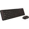 KIT TASTIERA + MOUSE LOGITECH MK220 WIRELESS NERA