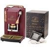 Faber Pro Mini Deluxe Macchina da Caffè + 50 Cialde 44mm Selezione Cherry Red Ottone