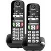 TELEFONO CORDLESS GIGASET E270 DUO NERO (L36852-H2816-K131)