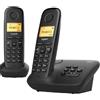 TELEFONO CORDLESS GIGASET A270A DUO NERO VIVAVOCE (SIEA270ADUO)