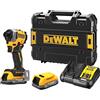 DEWALT Avvitatore ad impulsi massa battente 1/4 Dewalt DCF850E2T XR 18V POWERSTACK