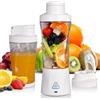 Zoelele Smoothie Maker to go Weiß, 700 ml Leggero Frullatore Portatile, Mini Frullatore Portatile Elettrico, per Frullati, Trita Ghiaccio e Frutta Congelata (Bianco)