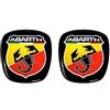 Abarth Adesivo 3D Logo Anteriore + Posteriore Scudetto Ufficiale per Fiat 500