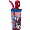 CSF2 COLZANI Borraccia Bicchiere Con Cannuccia in Tritan 3D Confezione da 360ml