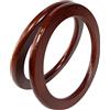 SOIMISS 2pezzi Manici Legno Naturale per Borse Cerchi Rotondi per DIY Accessori per Borse Artigianali per Creazioni Handmade