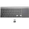 Vikye Mini Tastiera Wireless con Touchpad, Tastiera Wireless Portatile Super Sottile 2.4G per Computer Laptop TV, Ampia compatibilità, Design Ergonomico, per Sistemi Win, iOS