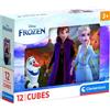 Clementoni Gadget - Clementoni: Puzzle Cubi 12 Pz - Frozen - Clementoni